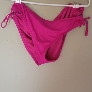 Hot Pink womens swimsuit bottoms size large